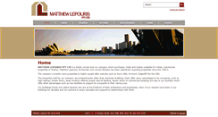 Desktop Screenshot of matthewlepouris.com.au